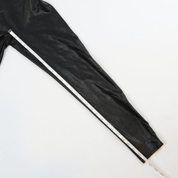 Spanx Black Faux Leather Leggings - Size XL - EUC - Picture 6 of 7